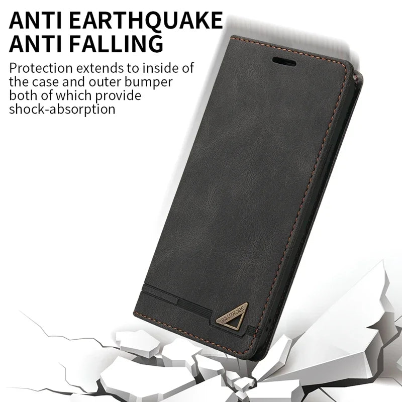 Wallet Anti-theft Anti Drop Flip Leather Google Case - DealJustDeal