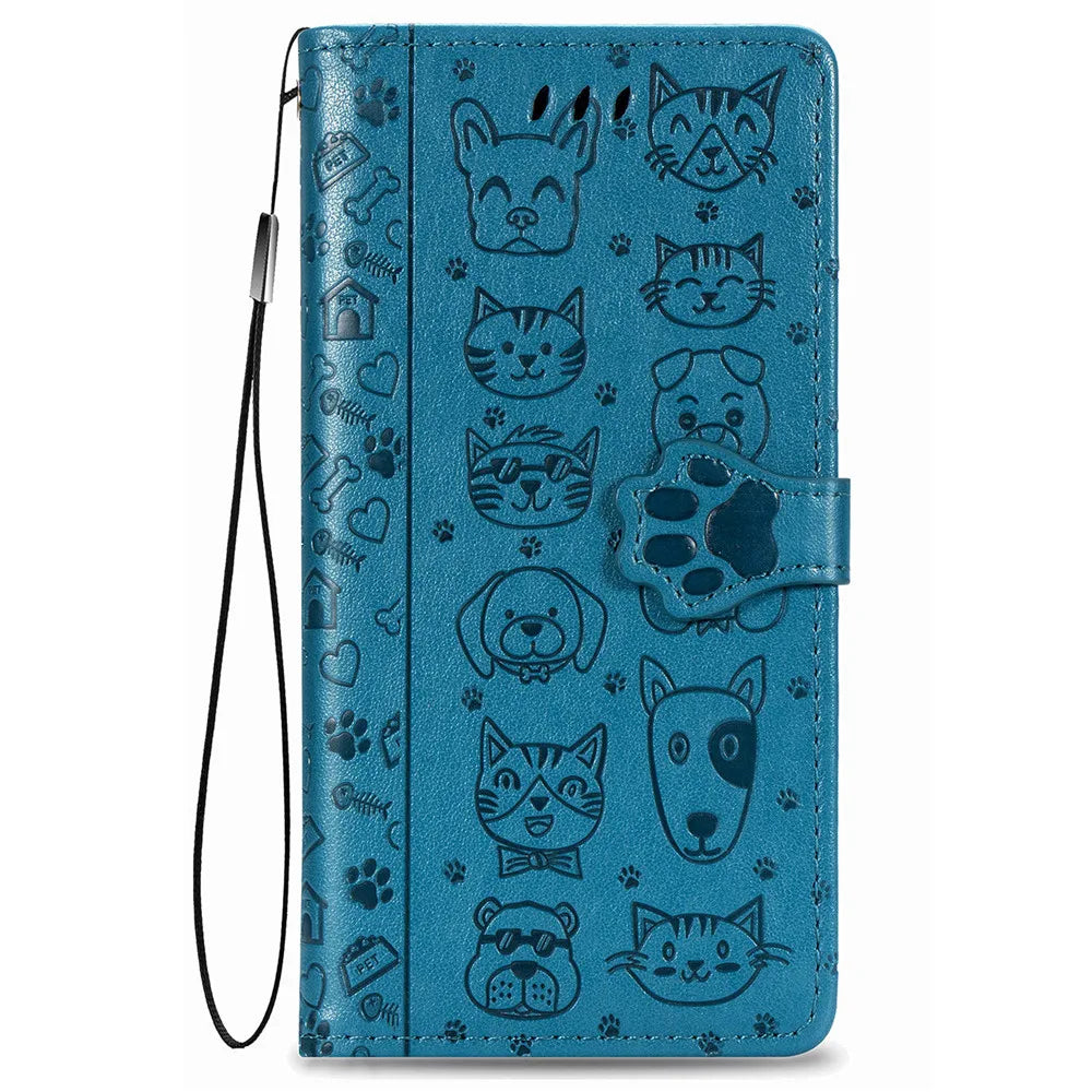 Flip Cat Dog Wallet Shockproof Book Leather Google Case - DealJustDeal