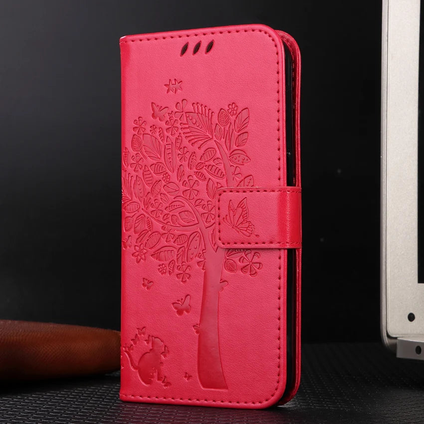 Card Slot Flip Leather galaxy A Case - DealJustDeal