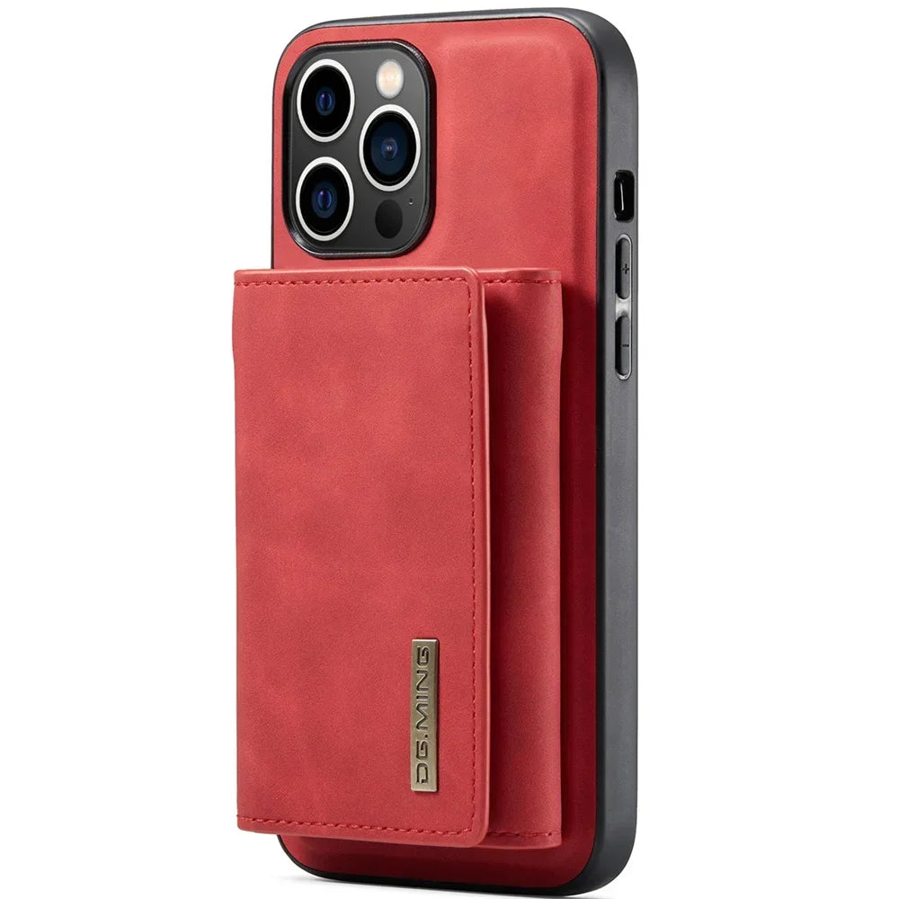 Retro Flip Magnetic Leather iPhone Case - DealJustDeal