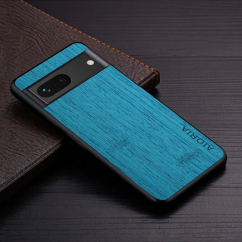 bamboo wood pattern Leather google case - DealJustDeal