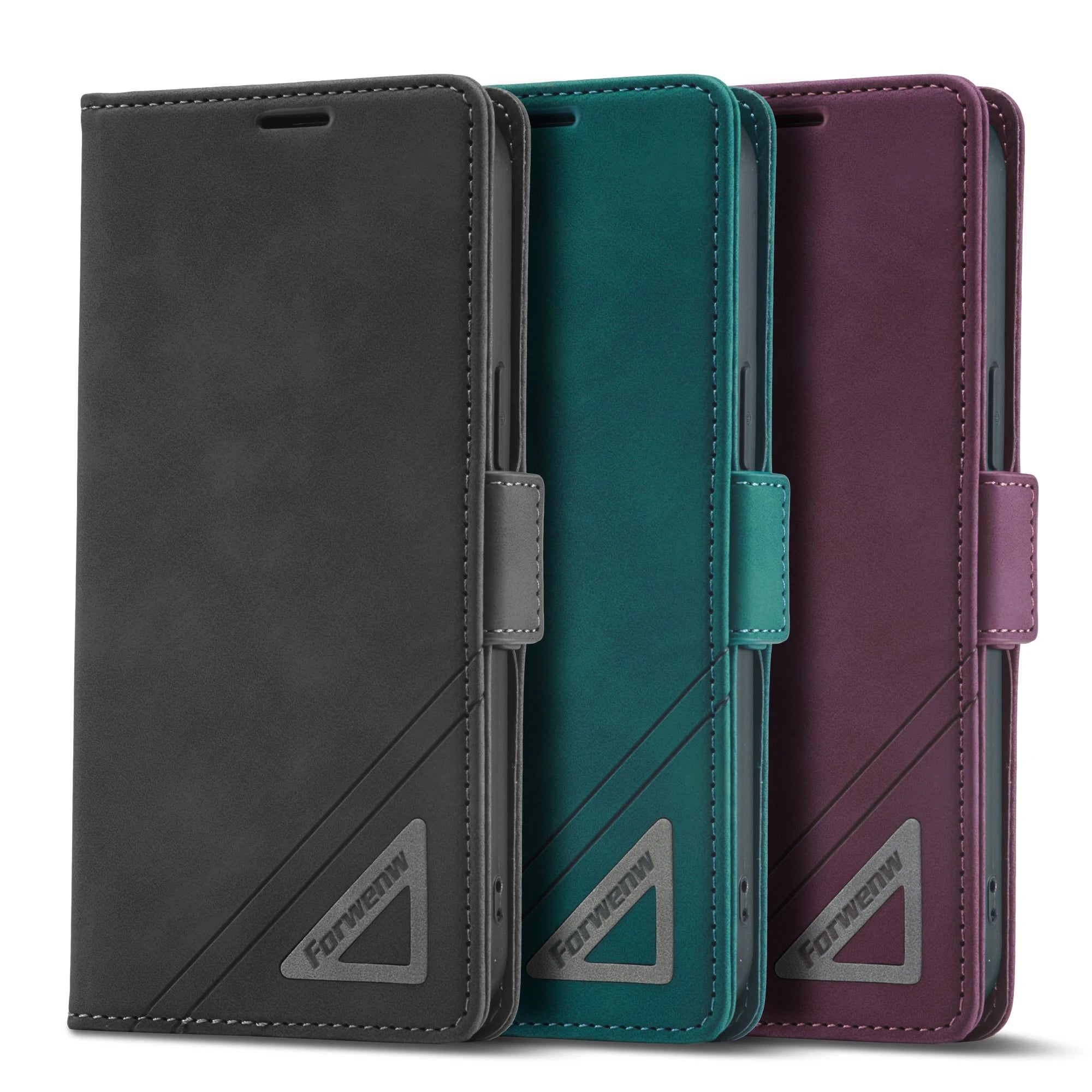 Magnetic Wallet Cards Retro Flip Leather Galaxy A, F, M, Note and S Case - DealJustDeal