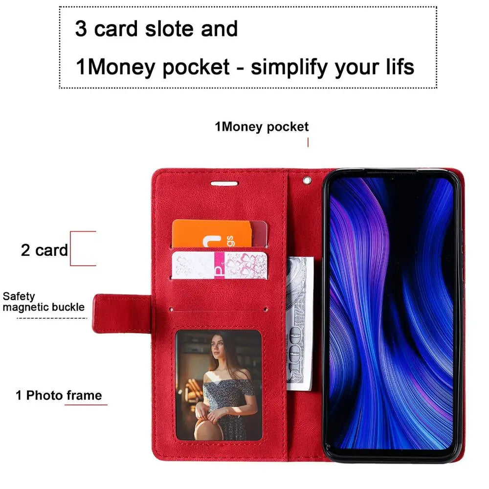 Wallet Stand Leather Flip Galaxy Case - DealJustDeal