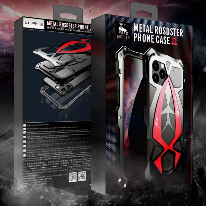 Rugged Metal Armor iPhone Case - DealJustDeal