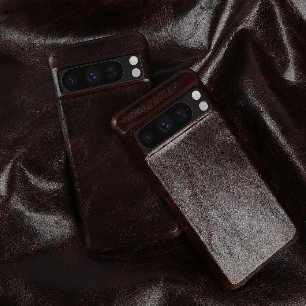 Retro Genuine Leather Google Case - DealJustDeal