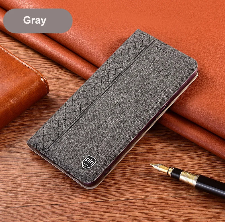 Magnetic Flip Cloth Leather Google Case - DealJustDeal