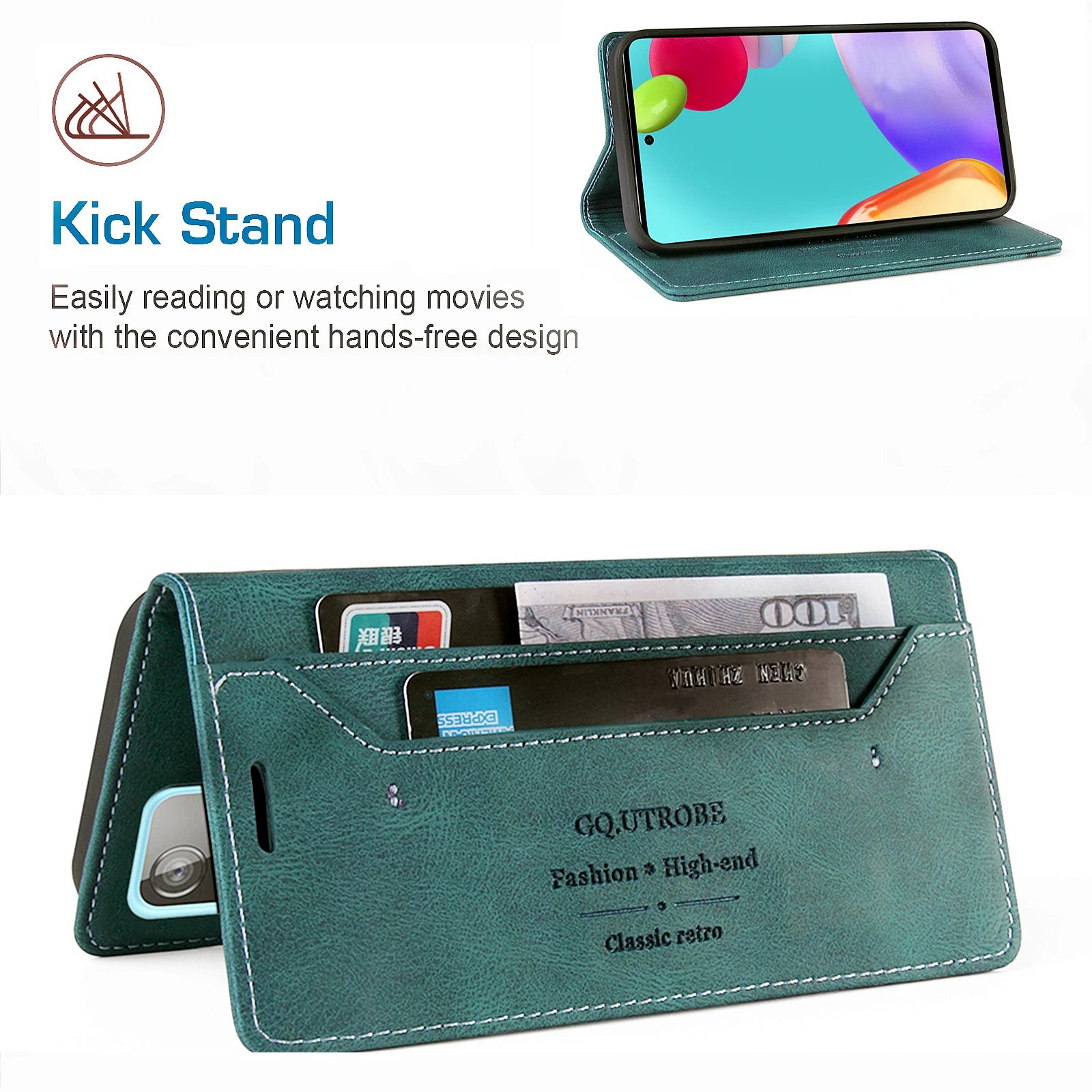 Magnetic Wallet Leather Galaxy A Case - DealJustDeal