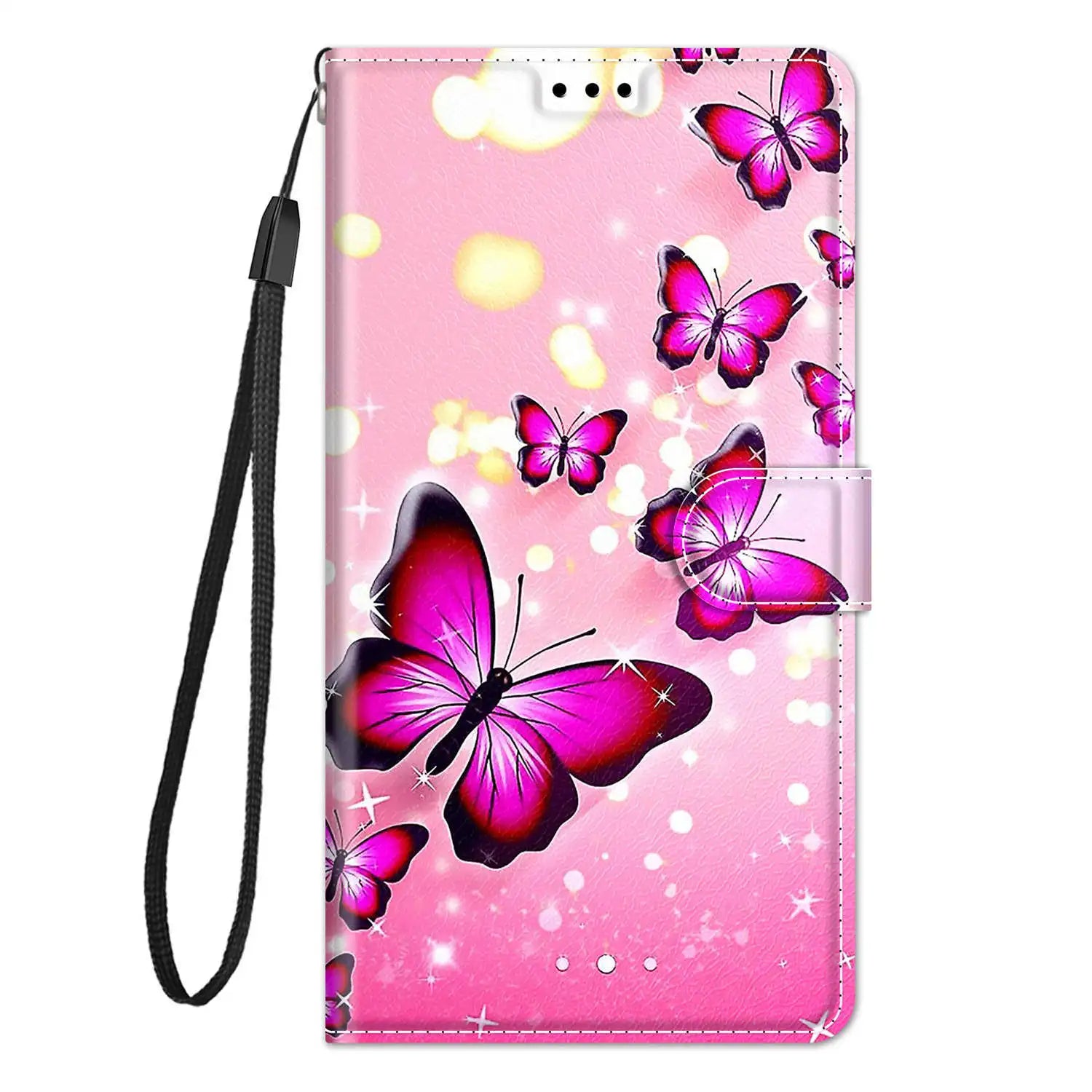 Butterfly Pattern Wallet Flip Magnetic Leather Google Case - DealJustDeal