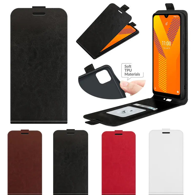 Luxury Leather Vertical Flip iPhone Case - DealJustDeal