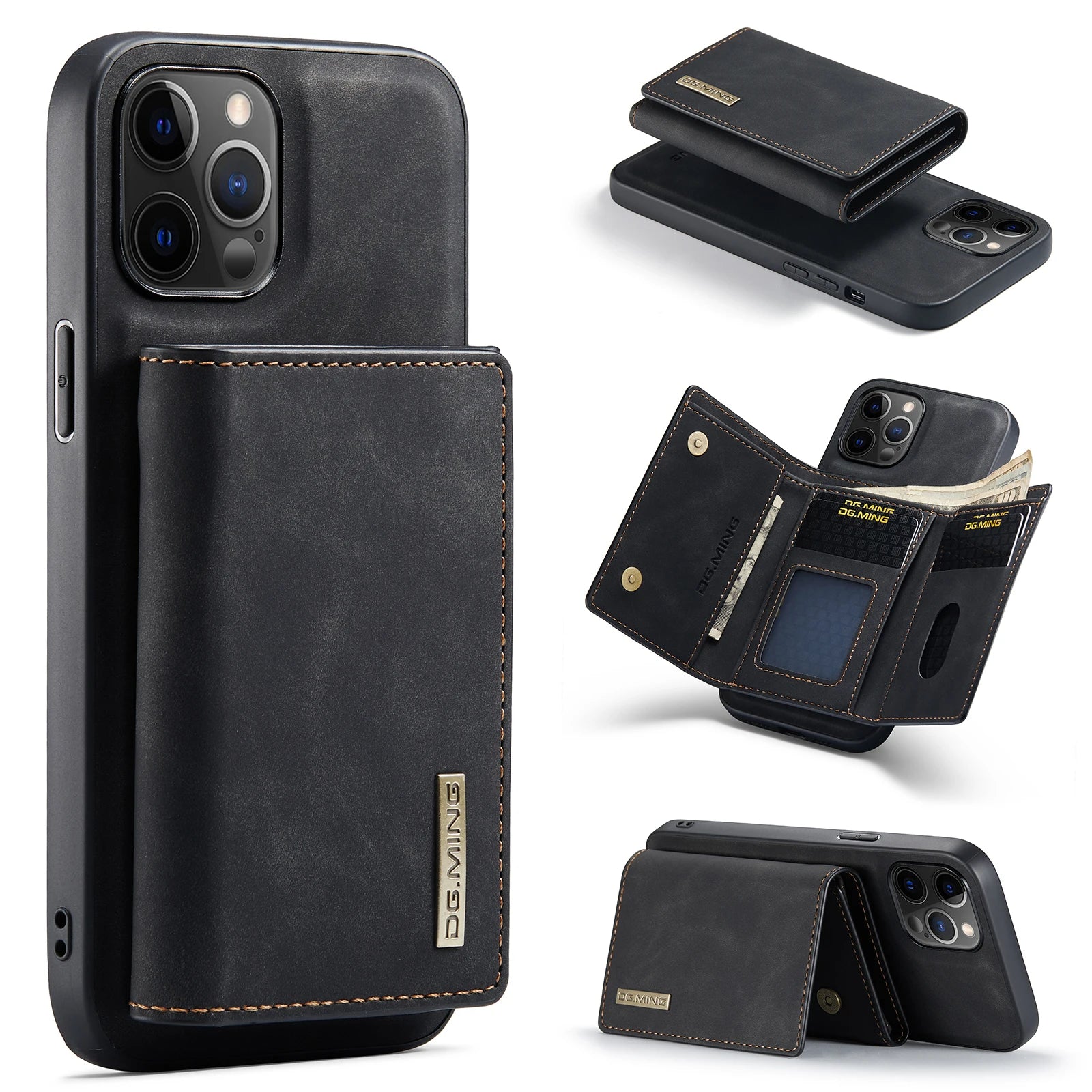 Intelligent Divide Split body Magnetic Leather iPhone Case - DealJustDeal