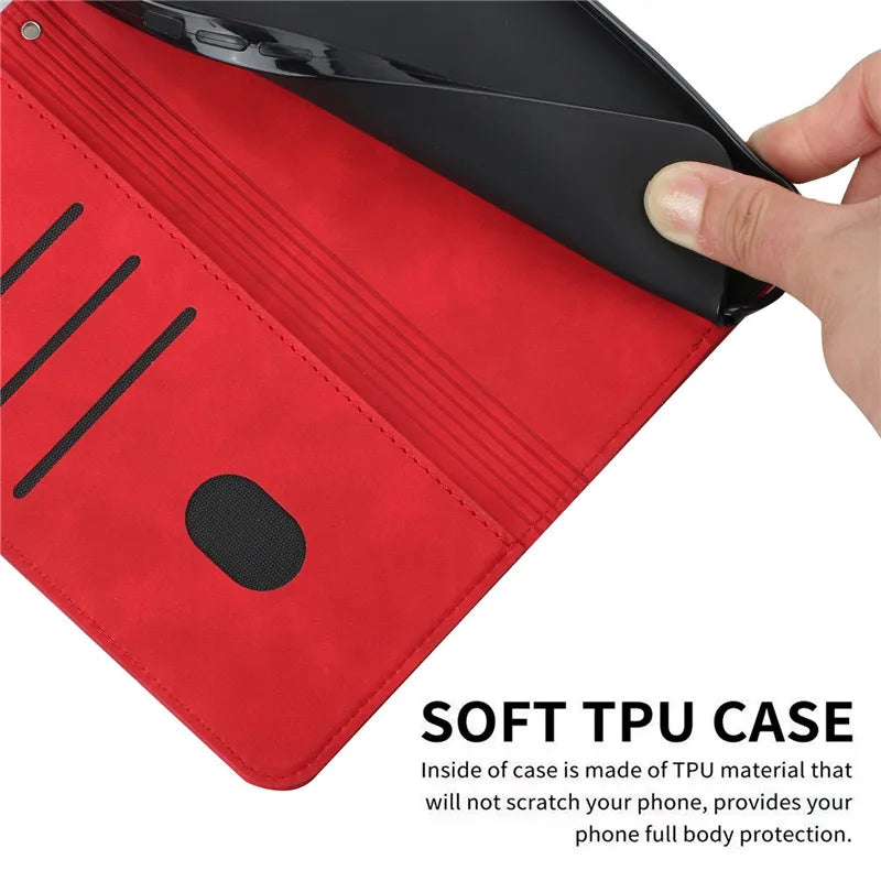 Flip Stand Wallet Magnetic Leather Book iPhone Case - DealJustDeal