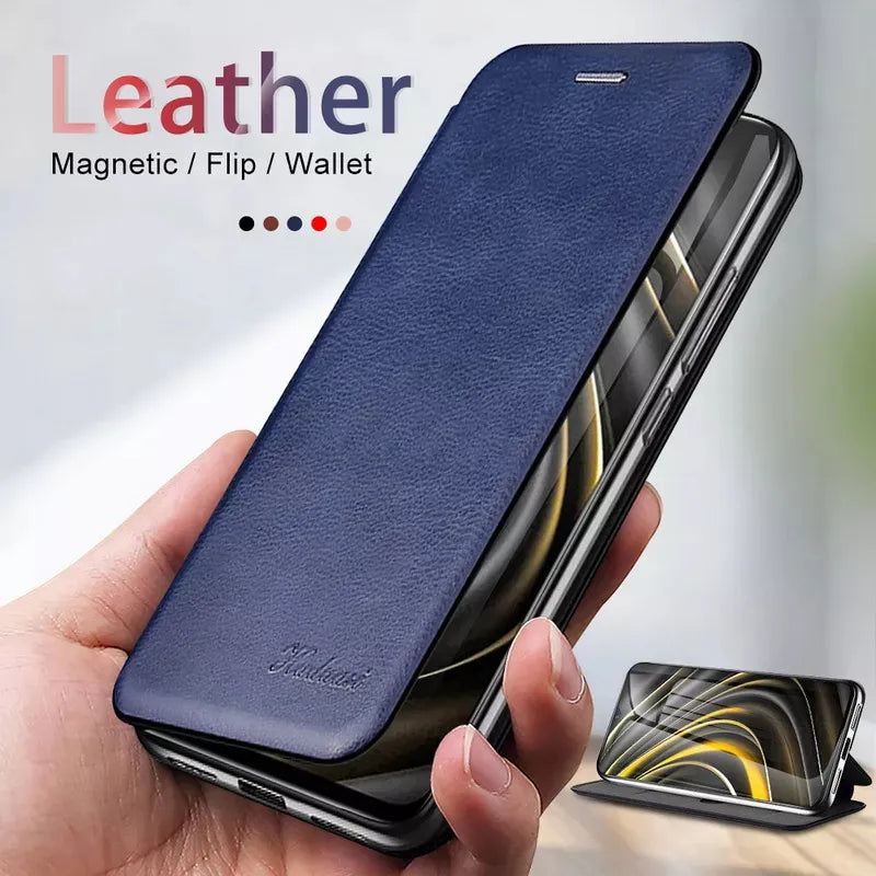 Luxury Leather Flip iPhone Case - DealJustDeal