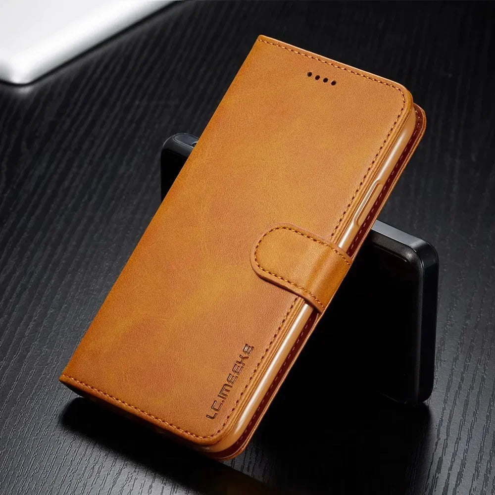 Flip Cover Card Slot Leather Wallet iPhone Case - DealJustDeal