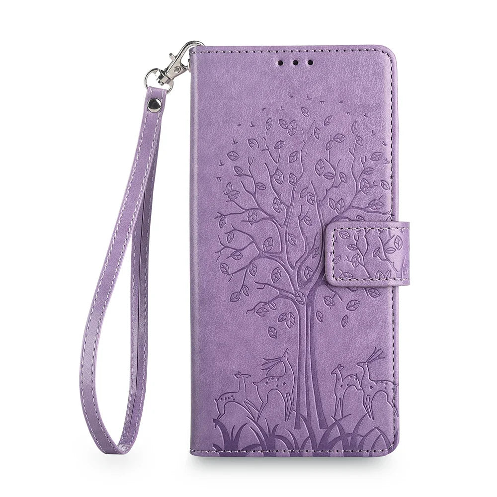 Strap Magnetic Leather Flip Wallet Google Case - DealJustDeal