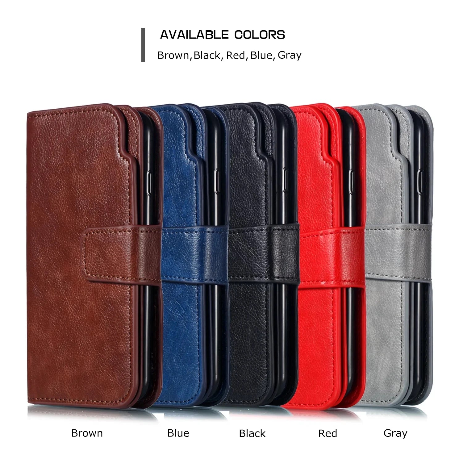 Card Slots Wallet Flip Leather Galaxy A and M Case - DealJustDeal