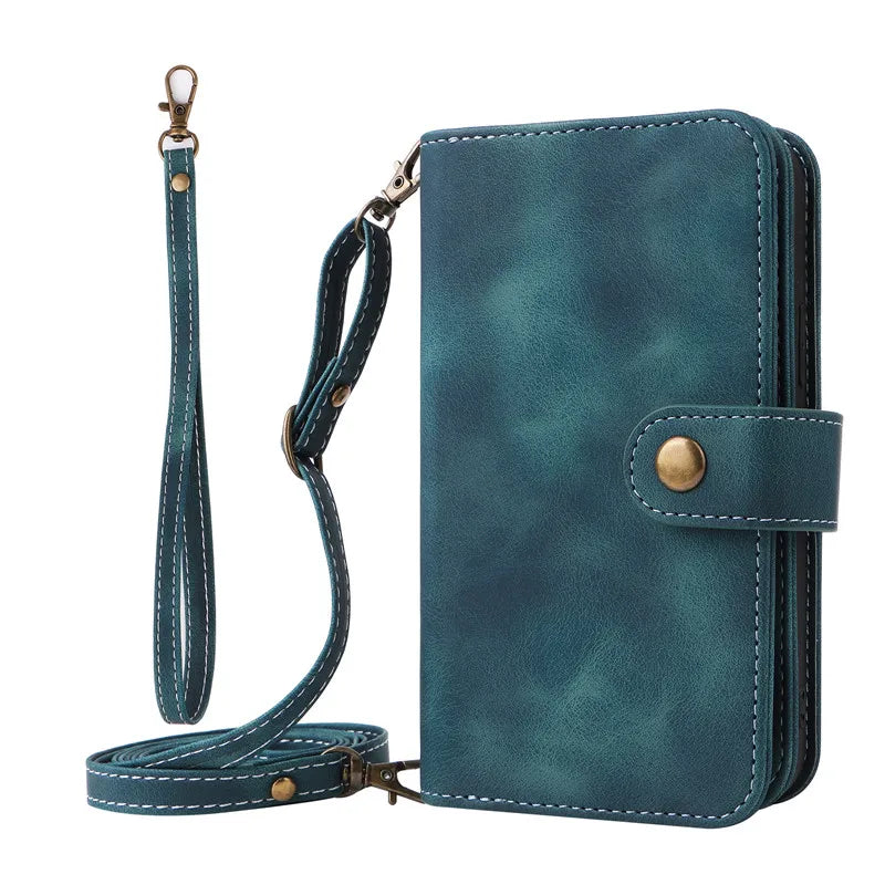 Lanyard Wallet Leather Galaxy S Case - DealJustDeal