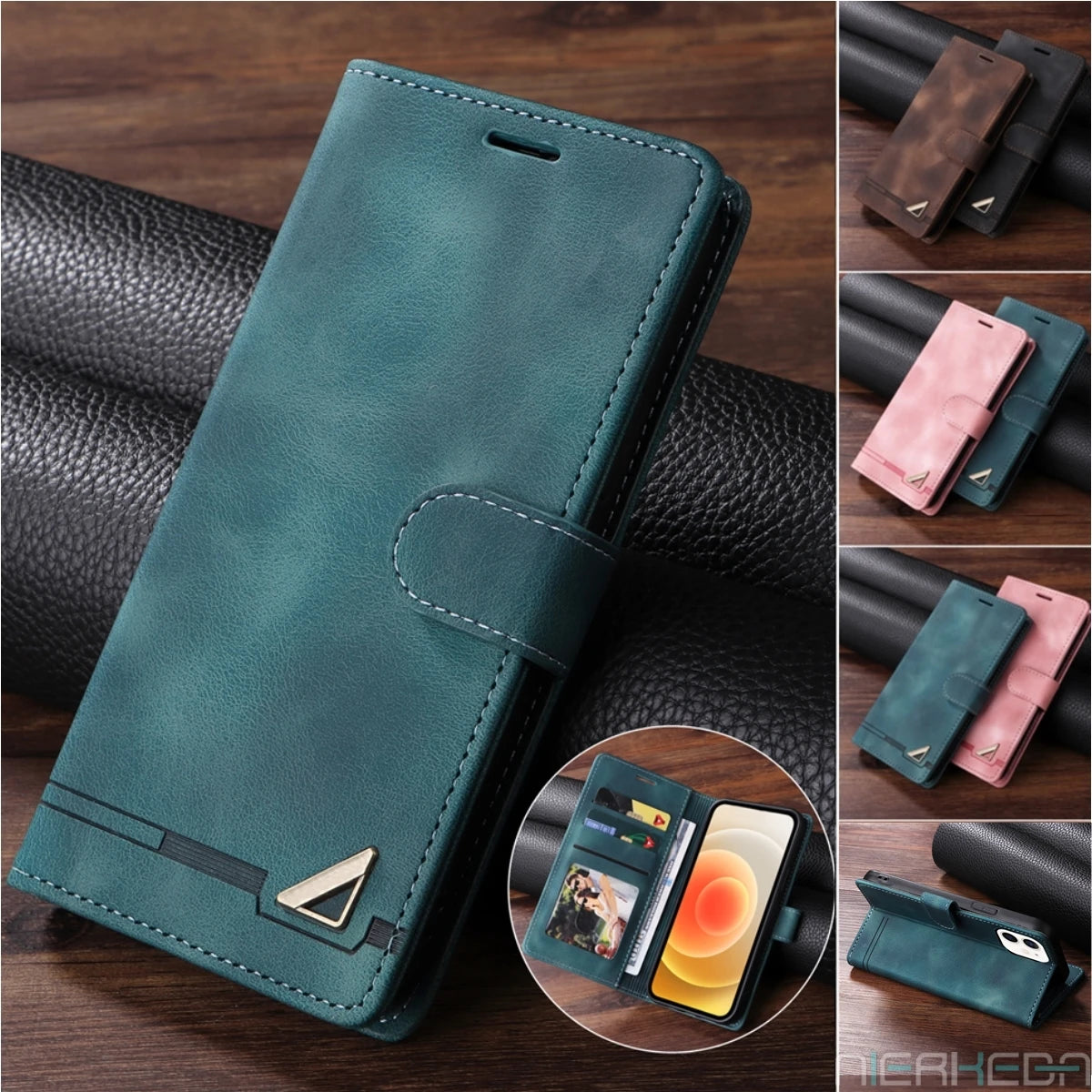 Wallet Leather Flip Galaxy A Case - DealJustDeal