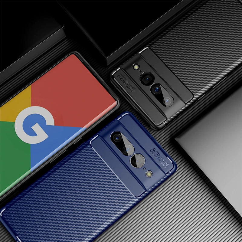 Carbon Fiber texture Cover Ultra Thin Google Case - DealJustDeal