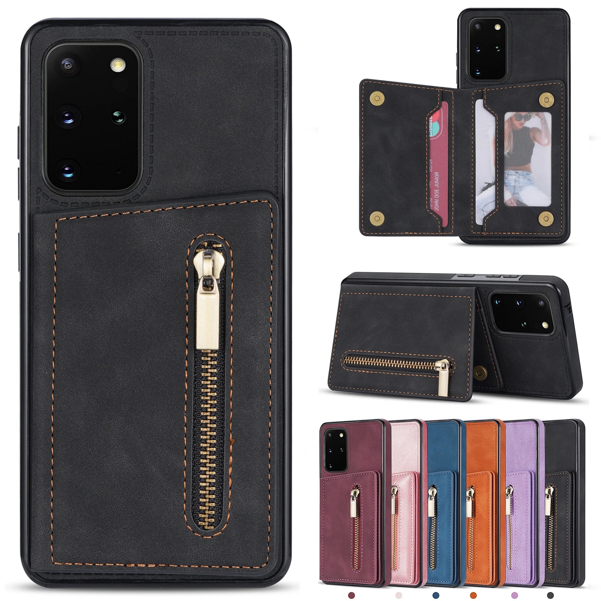 Wallet Flip Card Slot Holder Galaxy A and Note Case - DealJustDeal