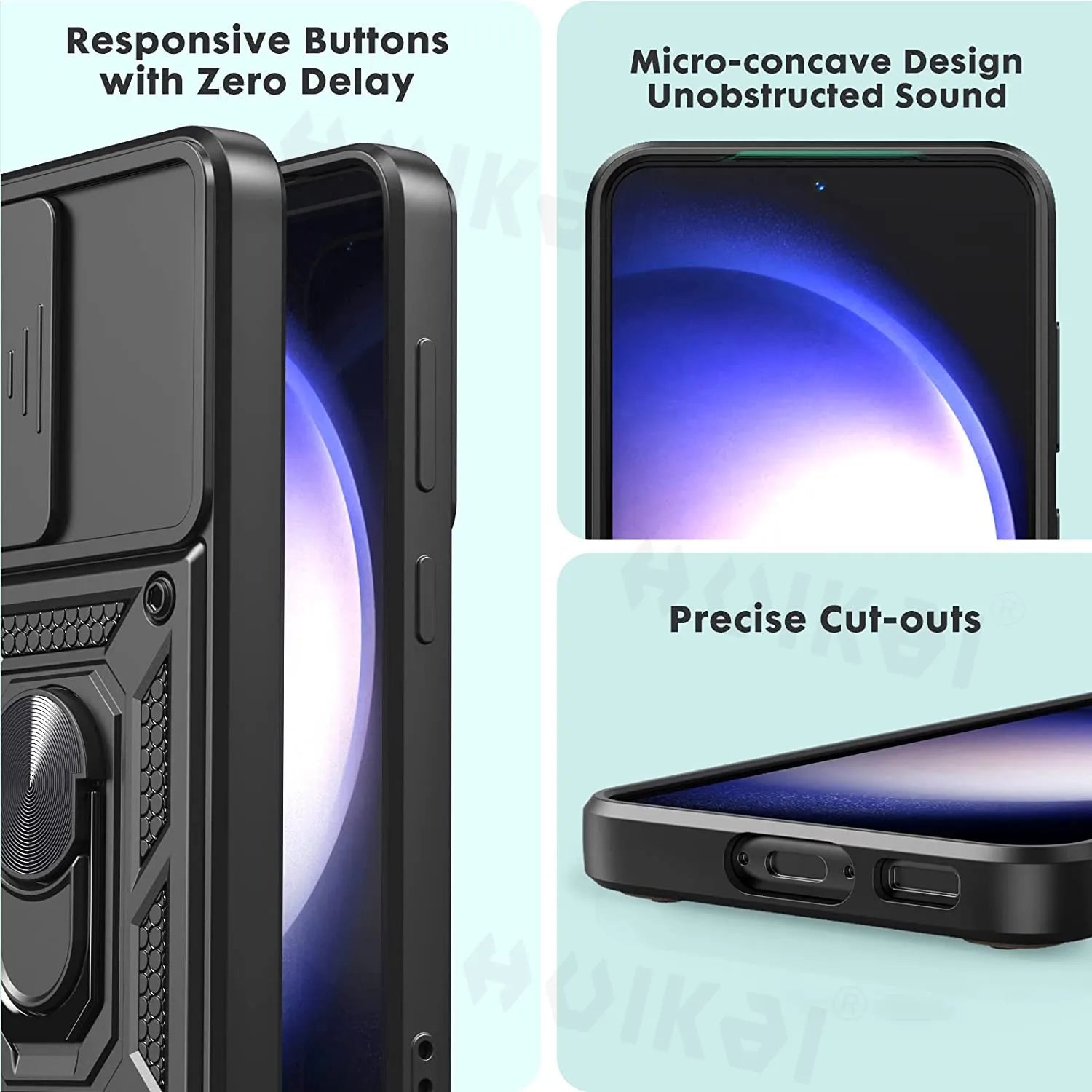 ShockProof Metal Brackets Lens Protection Galaxy M Case - DealJustDeal