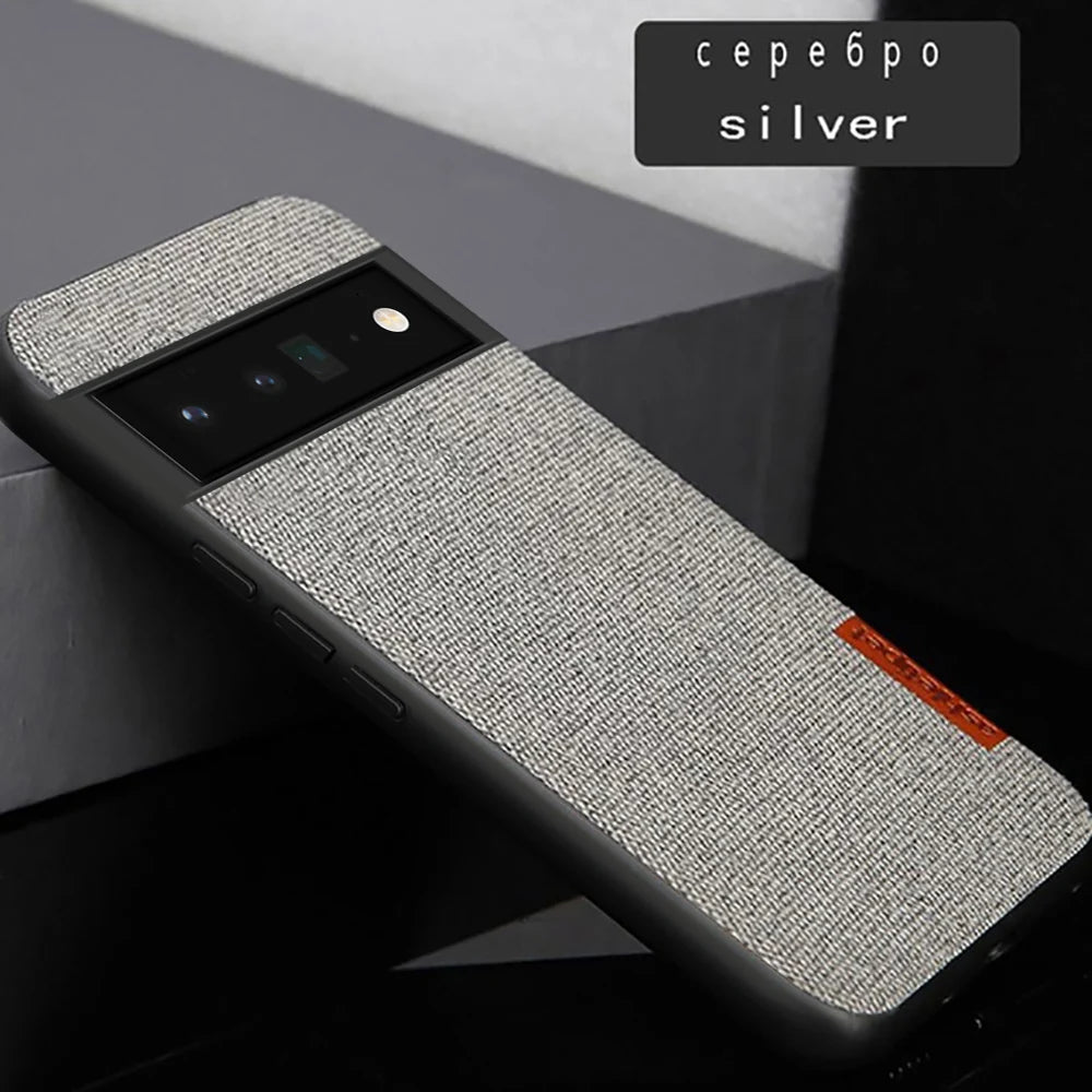 Canvas Leather Magnetic shockproof Google Case - DealJustDeal