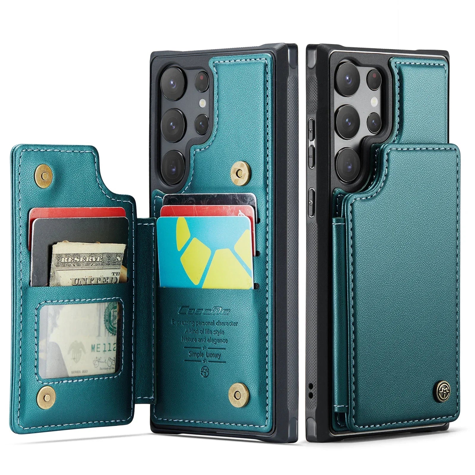 Cards Slot Wallet Leather Galaxy A Case - DealJustDeal