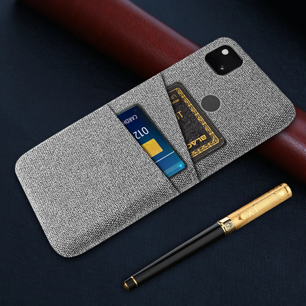 Dual Card Fabric Cloth Google Case - DealJustDeal