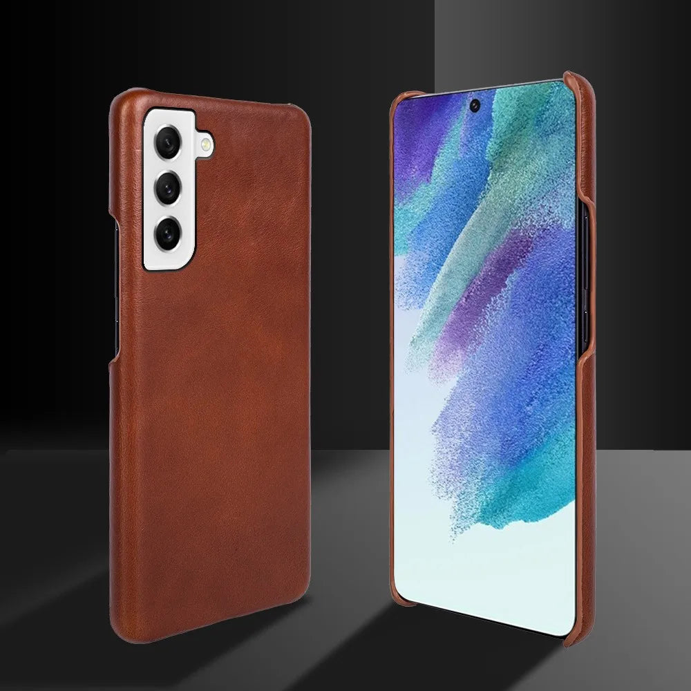 Luxury Oil Wax Genuine Leather Galaxy A, Note and S Case - DealJustDeal