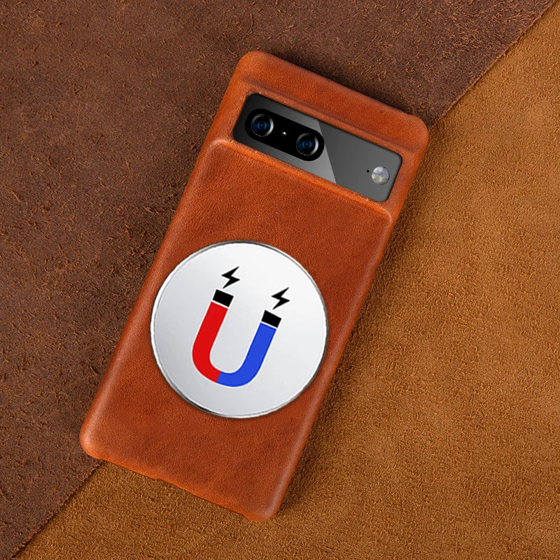 Aesthetic Vintage Retro Genuine Leather Google Case - DealJustDeal