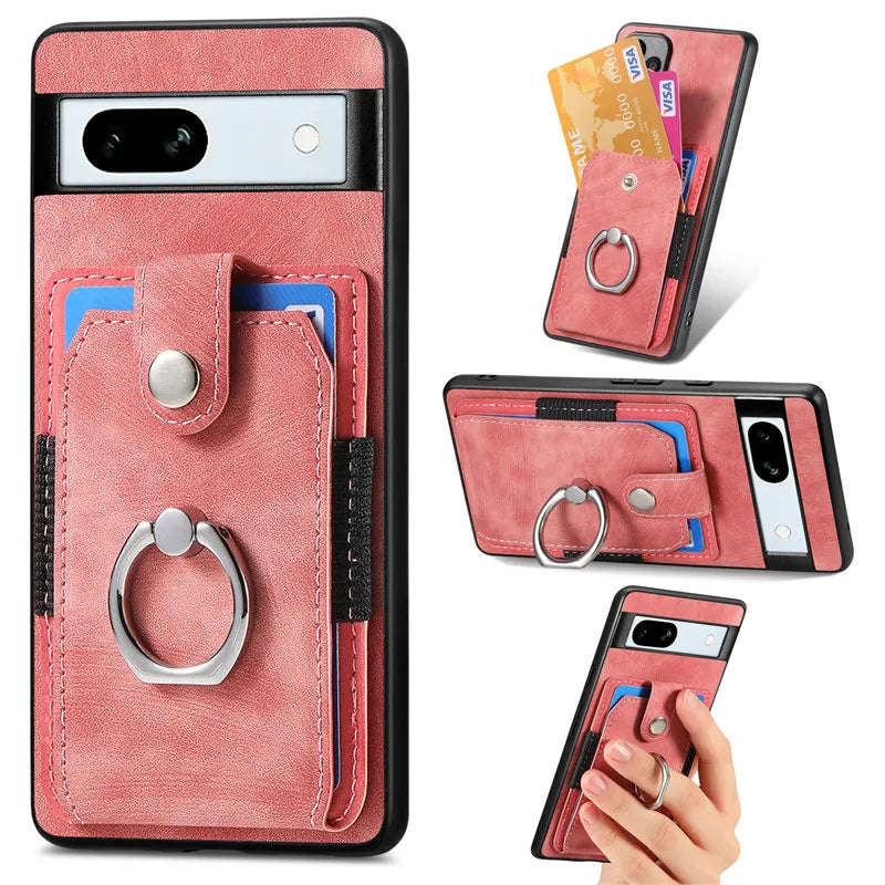 Magnetic Car Holder Wallet Leather Google Case - DealJustDeal