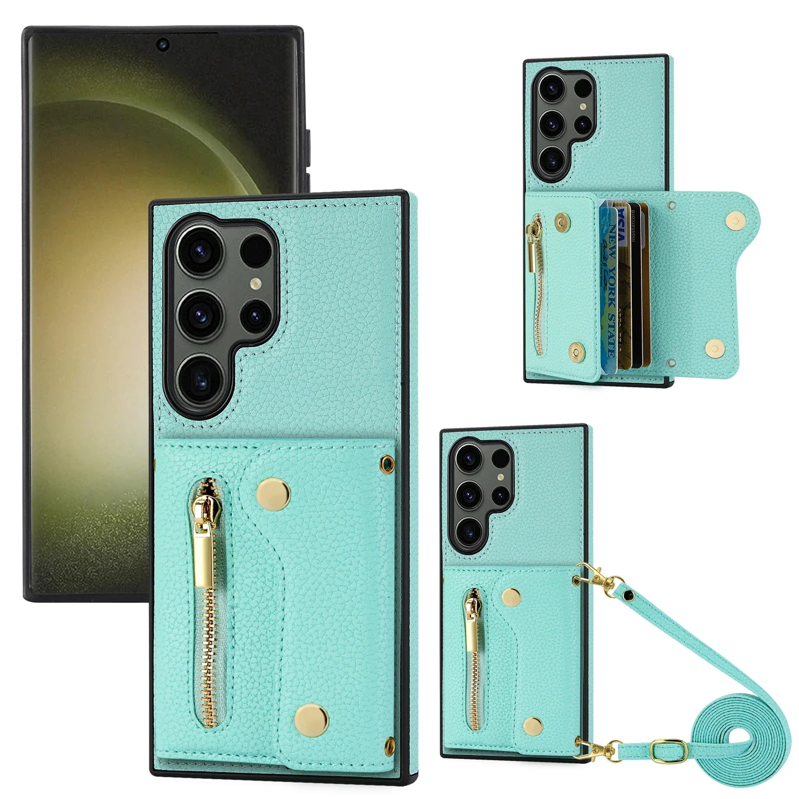 Cards Slot Wallet Leather Galaxy A Case - DealJustDeal