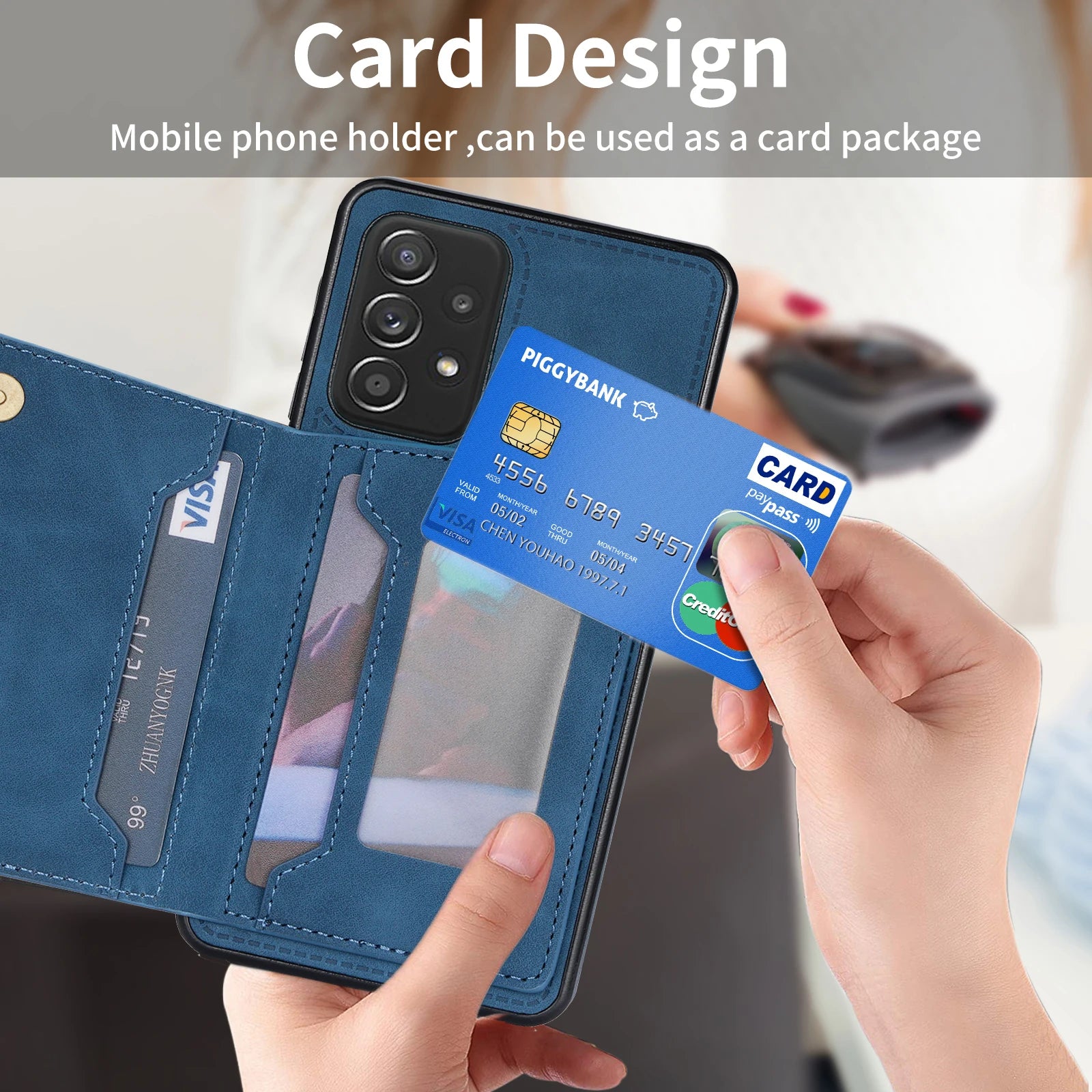 Wallet Card Slot Holder Galaxy A and Note Case - DealJustDeal