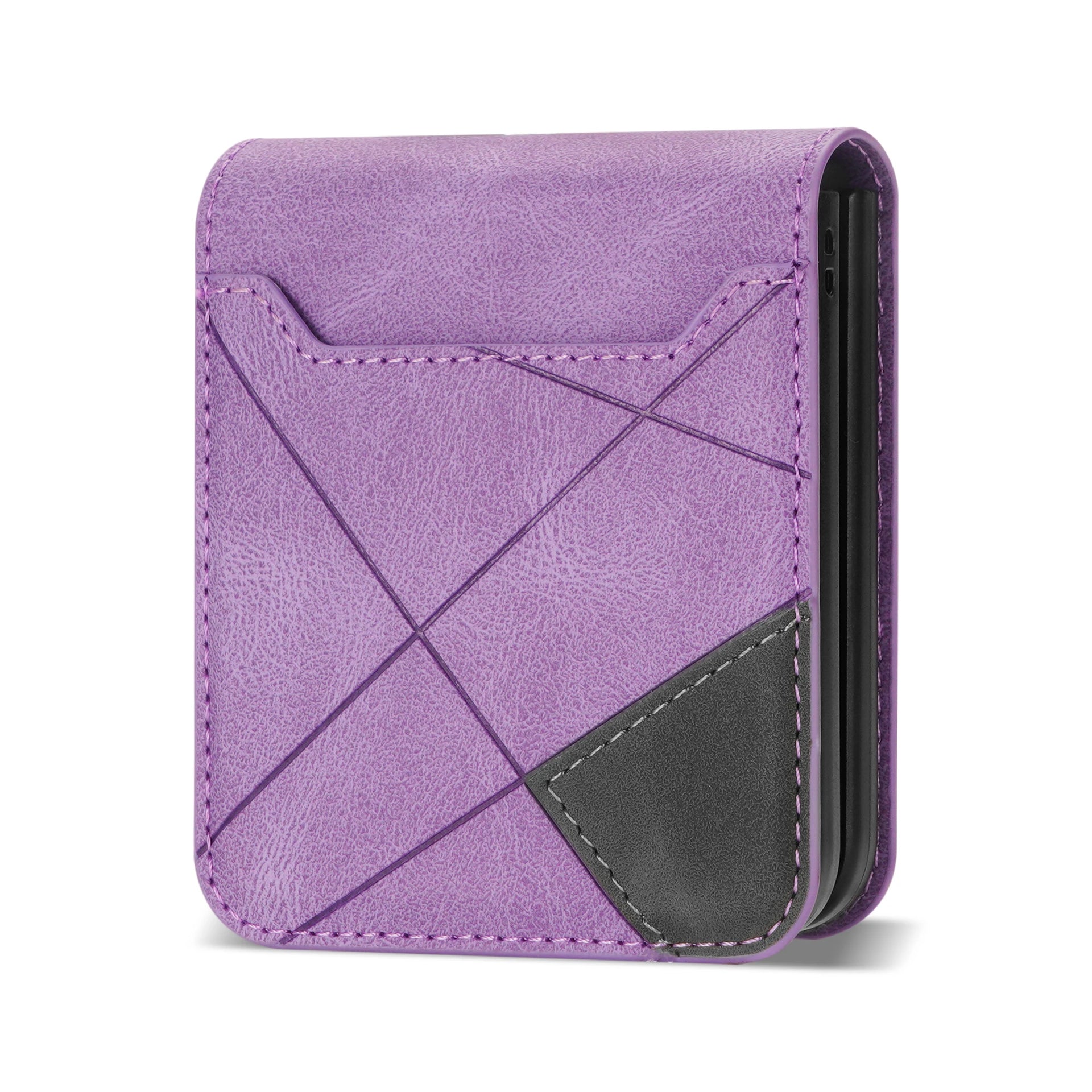 Card Holder Flip Book Leather Wallet Galaxy Z Flip Case - DealJustDeal