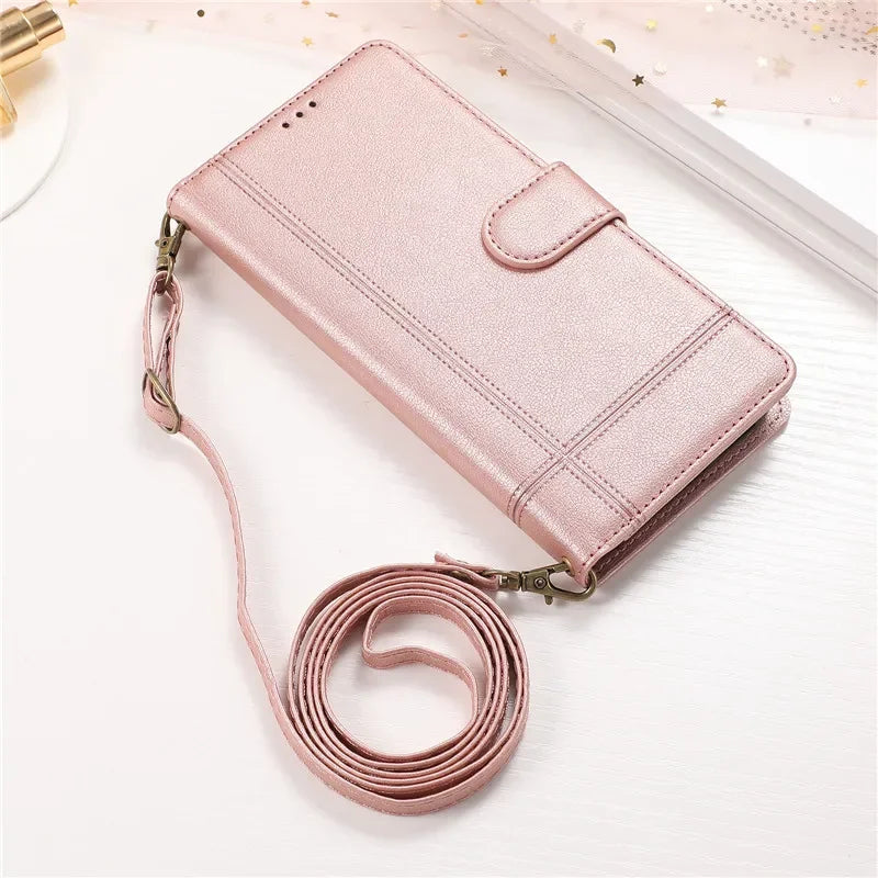 Wallet Card Leather Galaxy Note and S Case - DealJustDeal