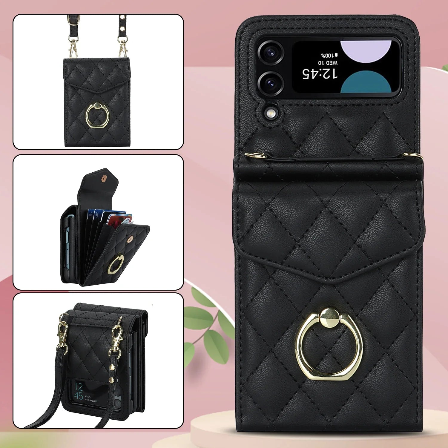 RFID Card Holder Wallet Galaxy Z Flip Case - DealJustDeal