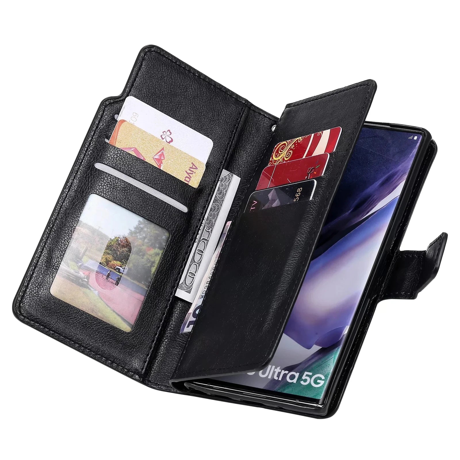 Card Slots Wallet Flip Leather Galaxy A and M Case - DealJustDeal