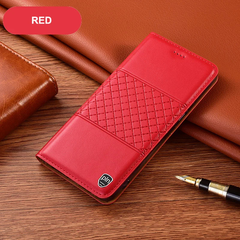 Wallet Magnetic Flip Retro Genuine Leather Galaxy S Case - DealJustDeal