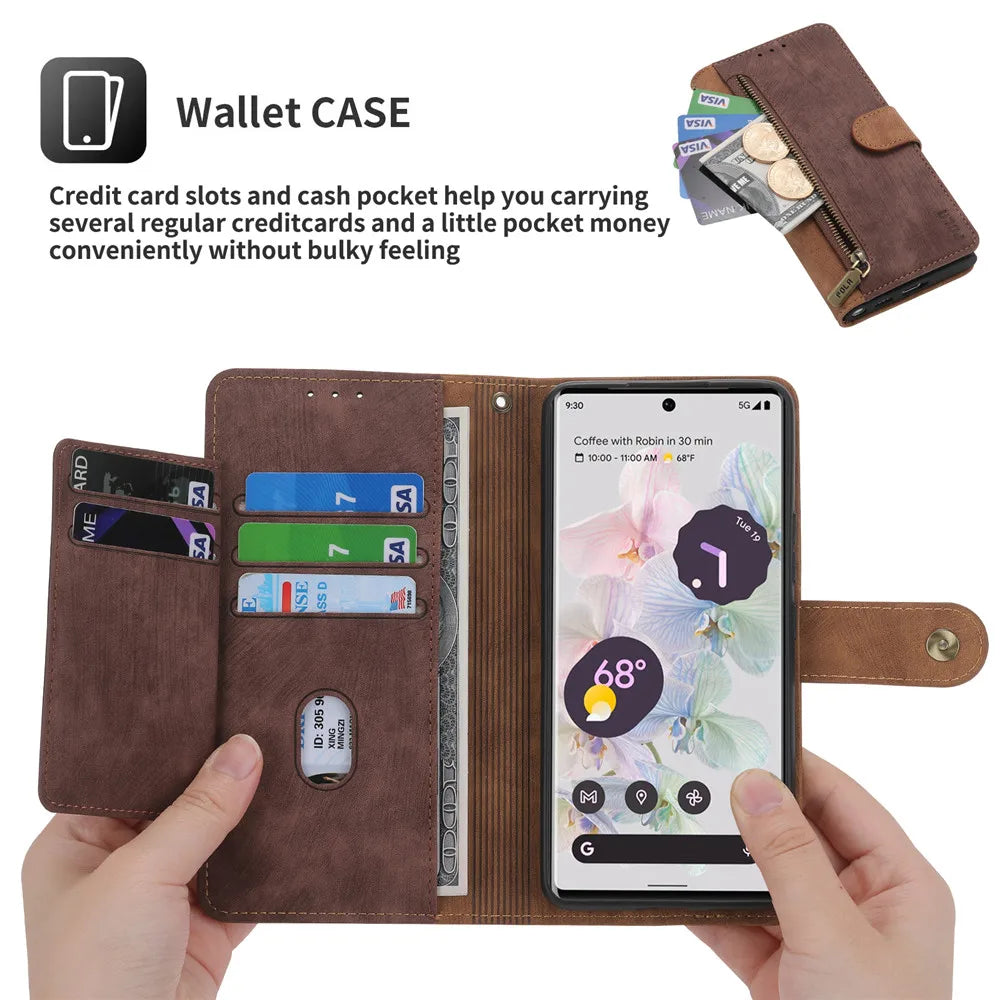 Shockproof Flip Wallet Leather Google Case - DealJustDeal