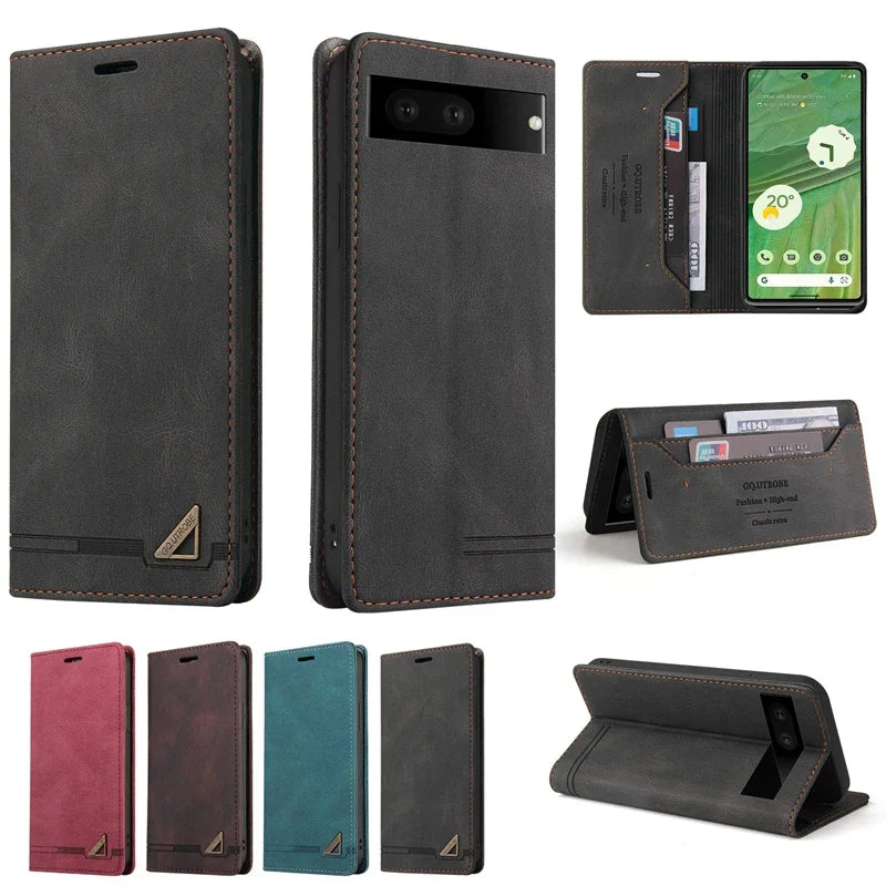 Wallet Anti-theft Anti Drop Flip Leather Google Case - DealJustDeal