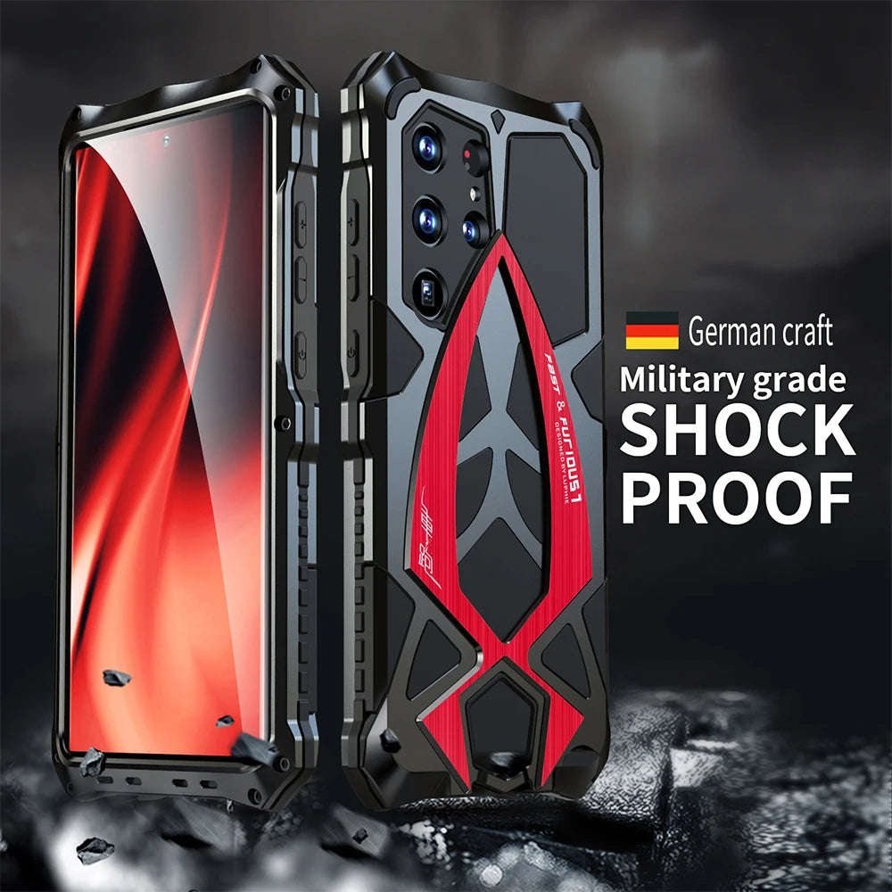 Shockproof Metal Full Protect Armor Galaxy A and S Case - DealJustDeal