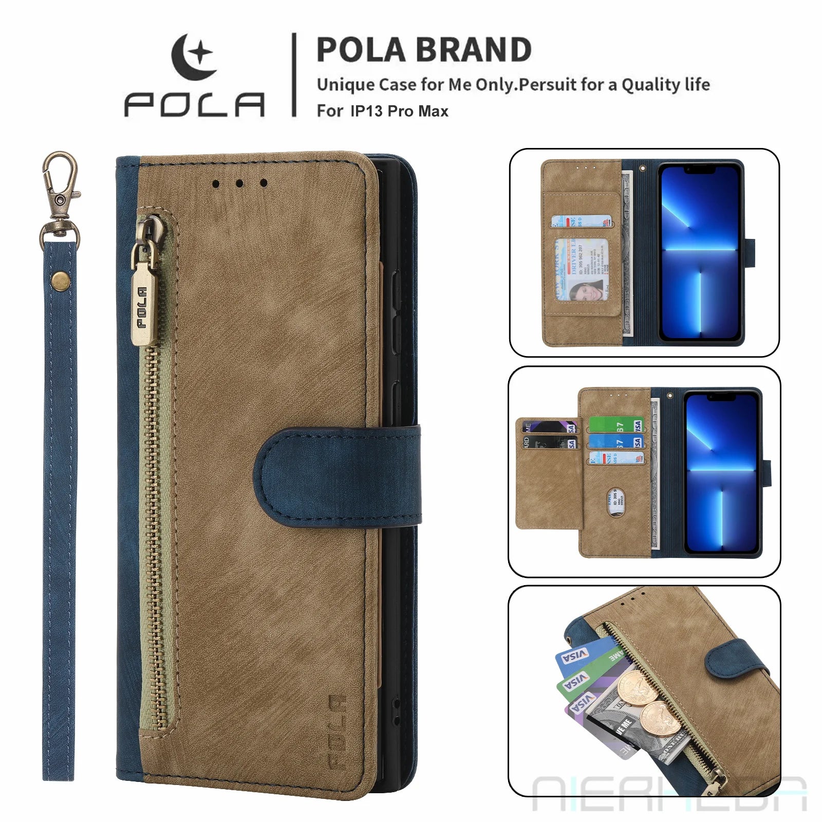 Flip Wallet Anti-Theft Brush Leather Galaxy M Case - DealJustDeal