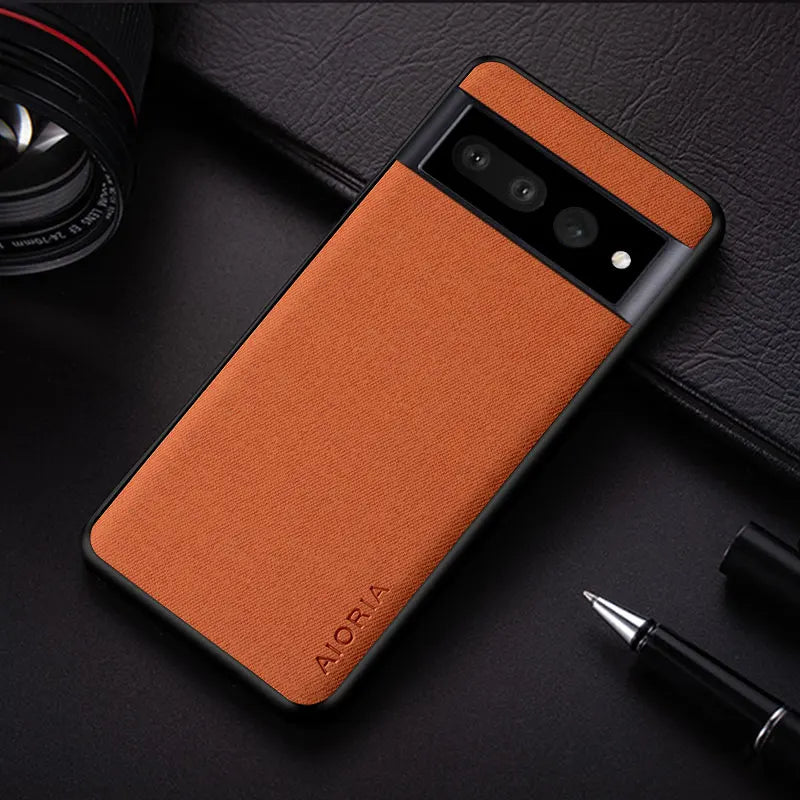 Textile Leather google Case - DealJustDeal