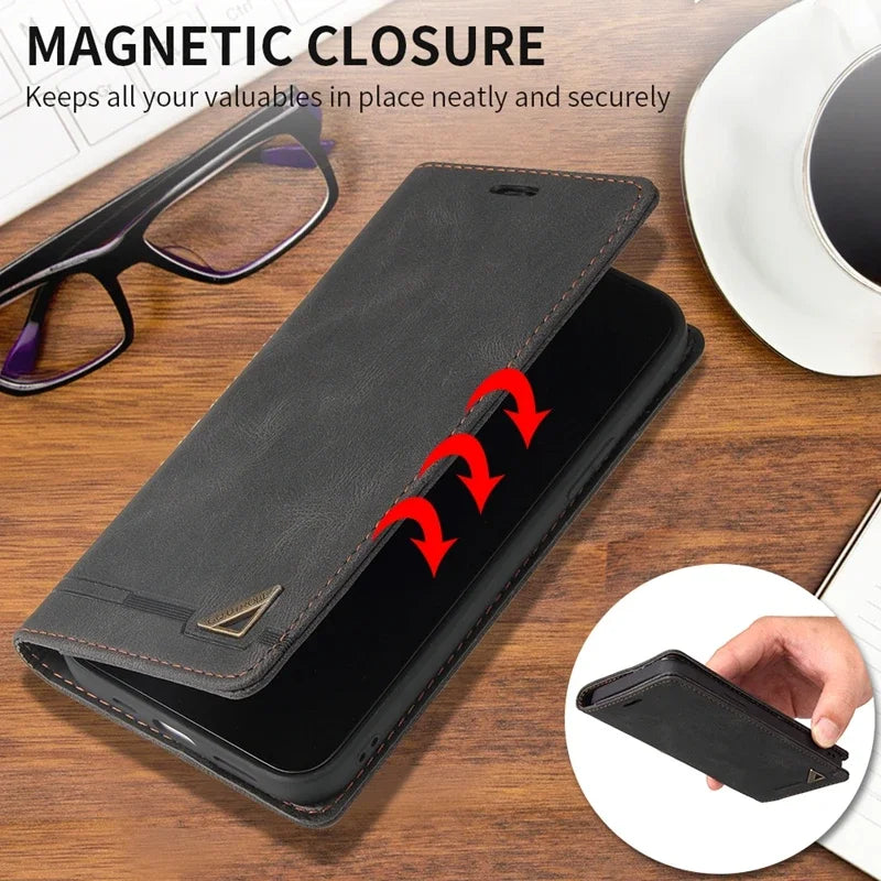 Wallet Anti-theft Anti Drop Flip Leather Google Case - DealJustDeal