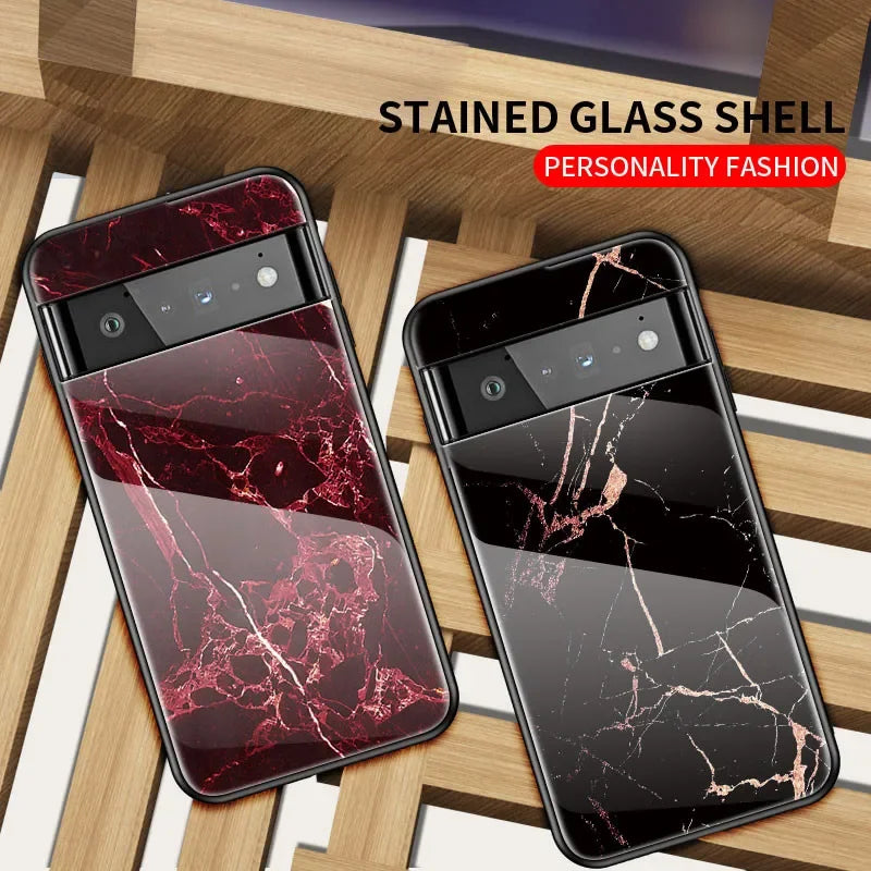 Armor Bumper Frame Hard Glass Back Google Case - DealJustDeal