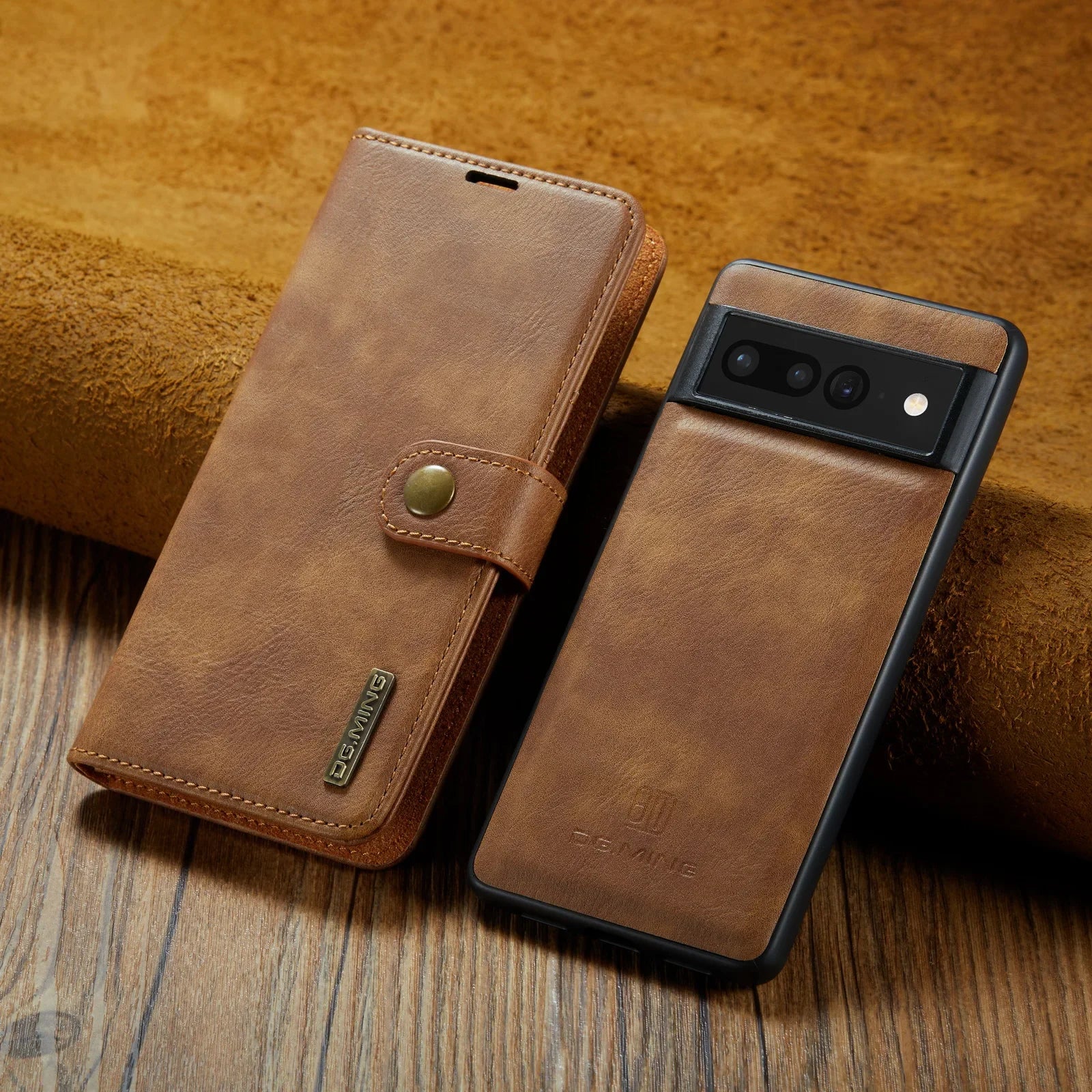 Retro Detachable Magnetic Leather Google Case - DealJustDeal