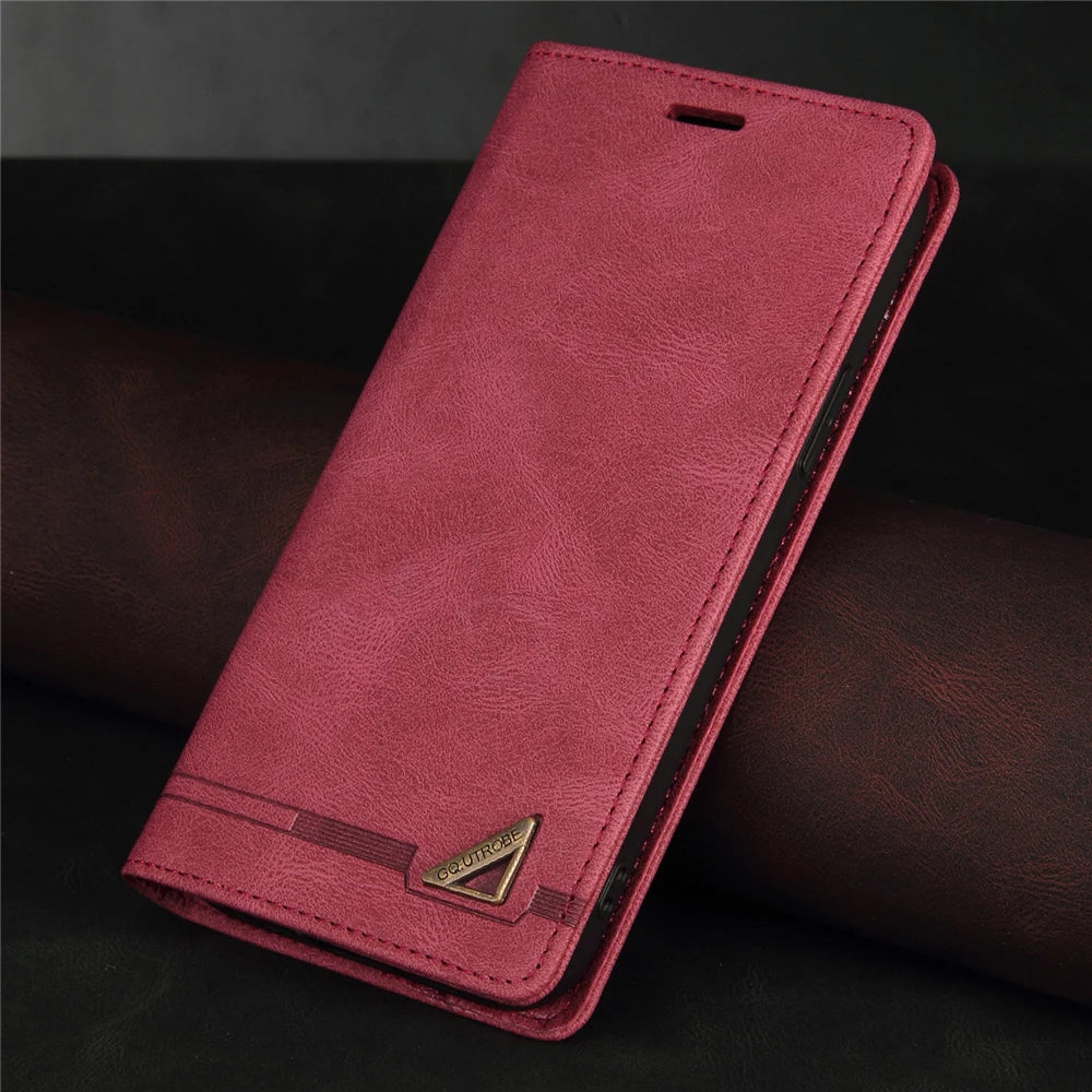 Anti-theft Flip Leather Galaxy A Case - DealJustDeal