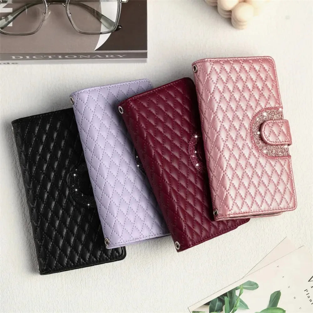 Zipper Wallet Card Crossbody PU Leather Galaxy S Case - DealJustDeal