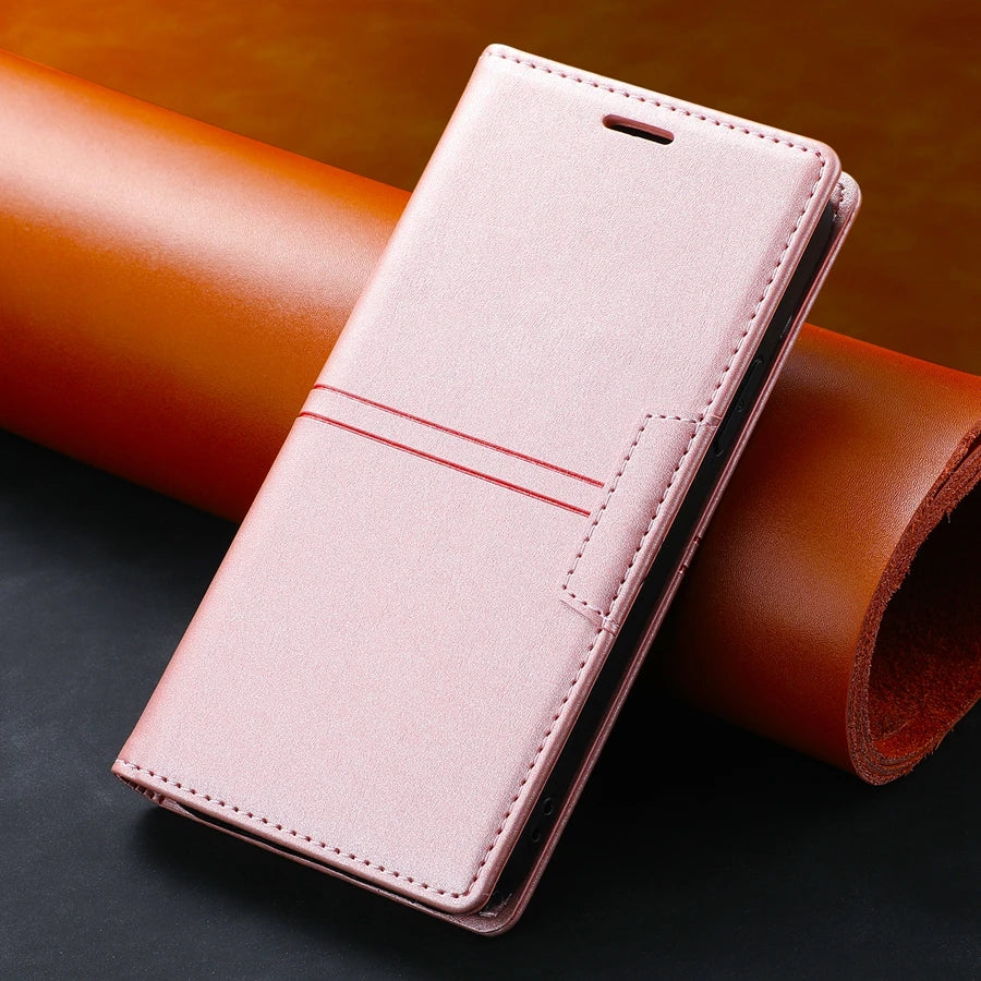 Wallet Fantastic Suction Card Magnetic Flip Leather iPhone Case - DealJustDeal