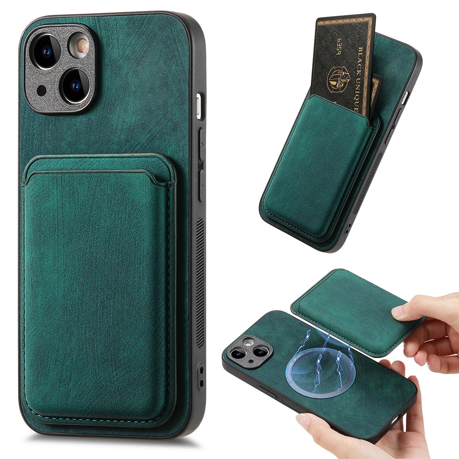 2 in 1 Detachable Magnetic Leather iPhone Case - DealJustDeal