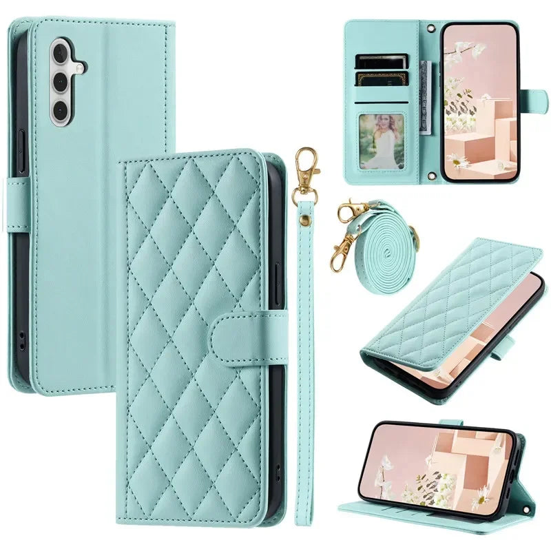 Wallet Card Flip Leather Galaxy A Case - DealJustDeal